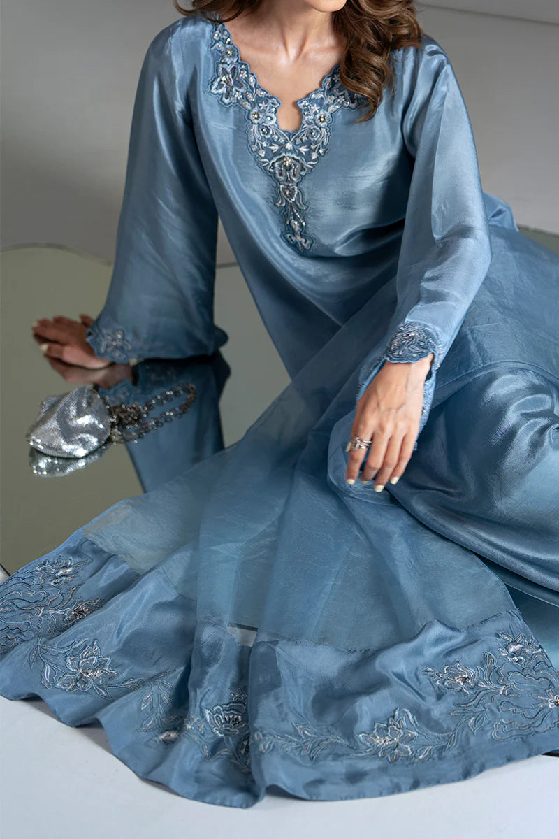 Luxury 3pc Silk Suit - Ela Mist