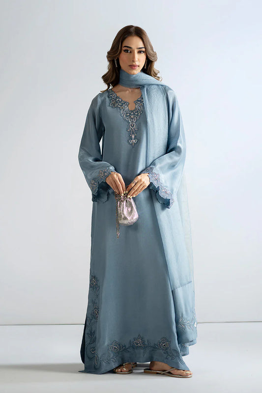 Luxury 3pc Silk Suit - Ela Mist
