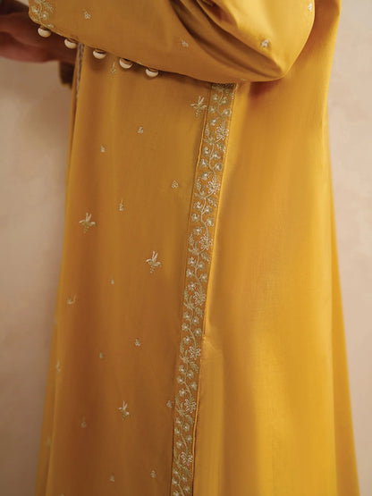 2 Piece Embroidered Set - Honeydew