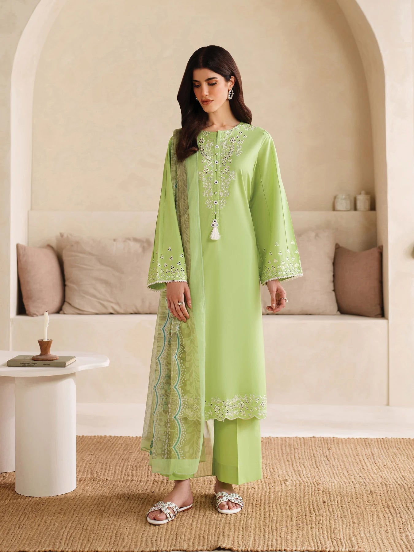 3 Piece Cotton Pret - Ice Berg