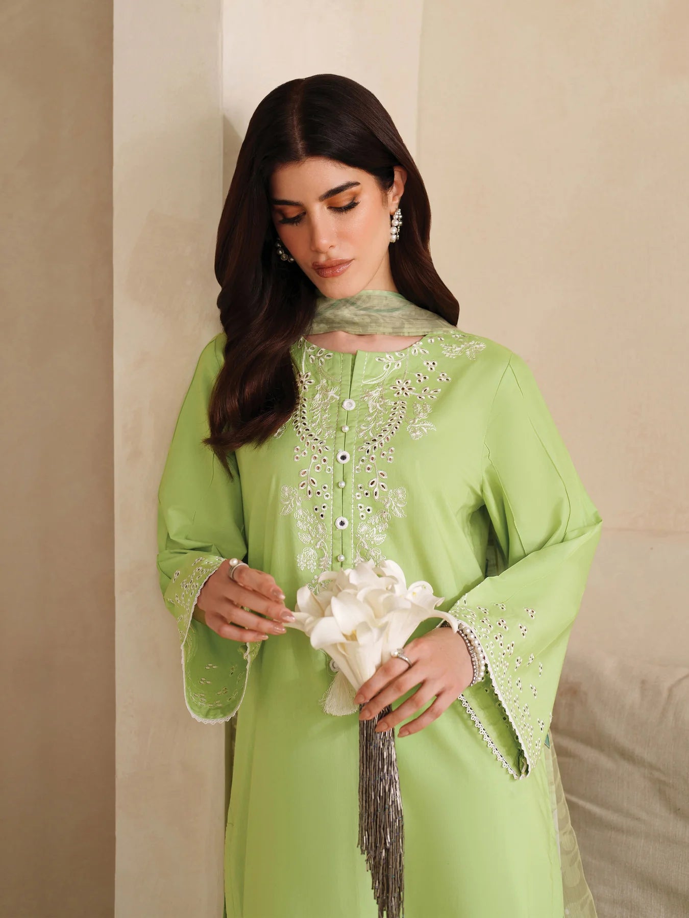 3 Piece Cotton Pret - Ice Berg