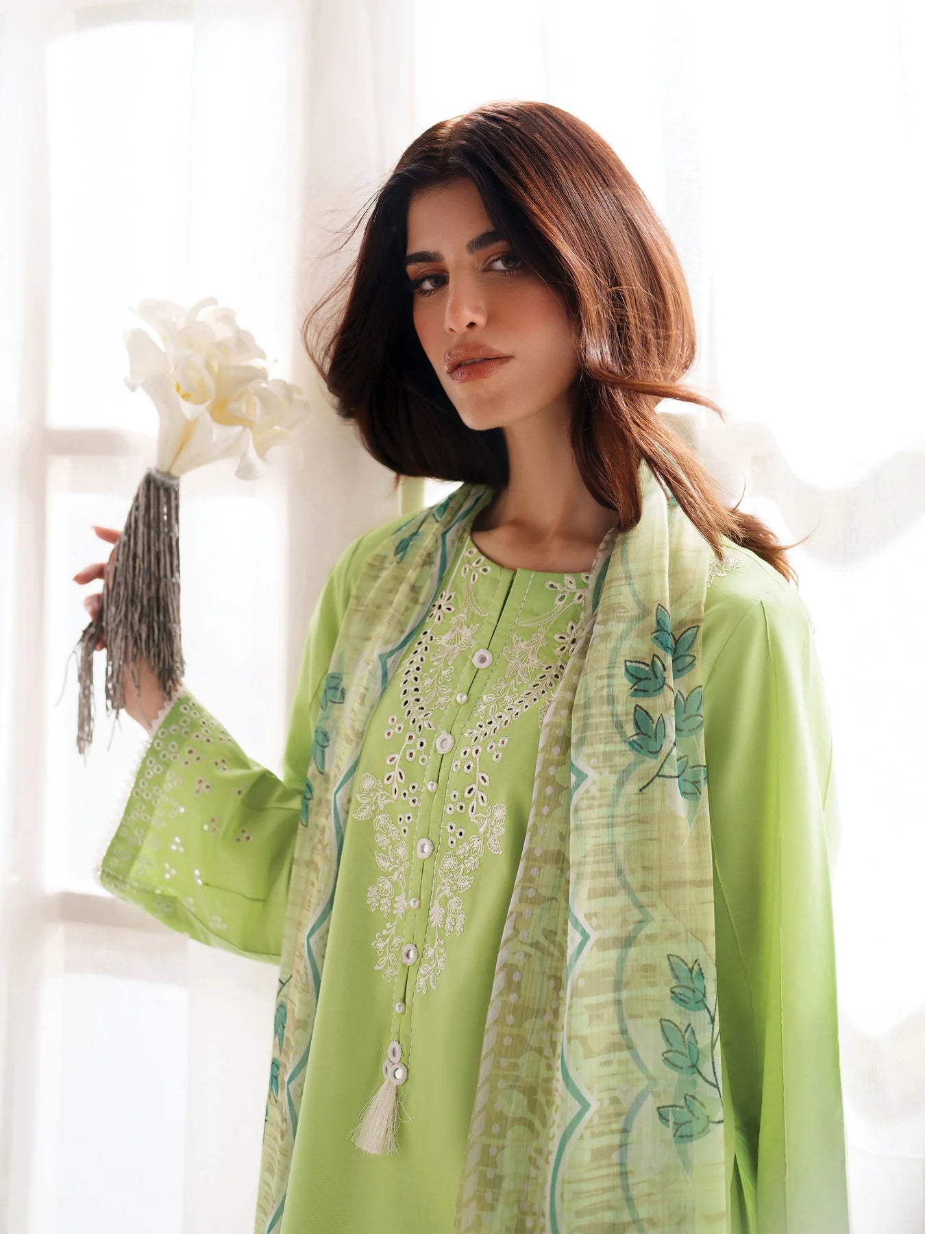 3 Piece Cotton Pret - Ice Berg