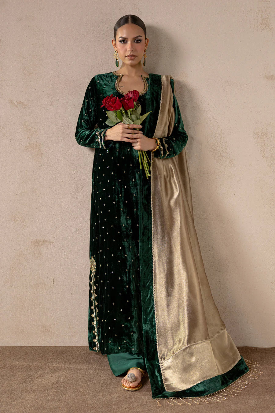 Luxury Pure Velvet Silk Dress - Senna