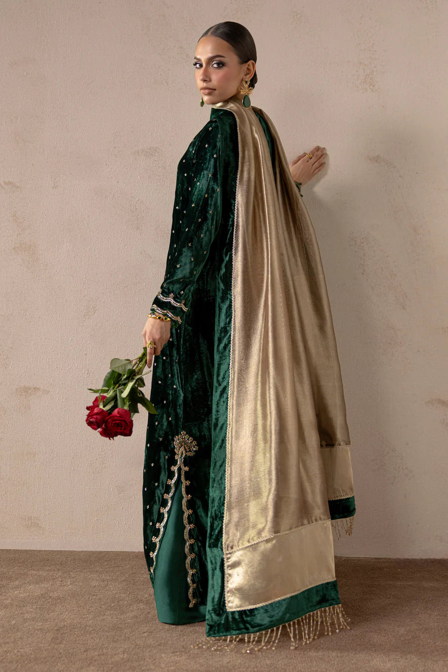 Luxury Pure Velvet Silk Dress - Senna