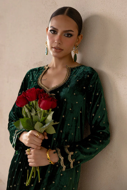 Luxury Pure Velvet Silk Dress - Senna