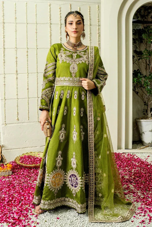 Embroidered Silk Festive Pret - Jade