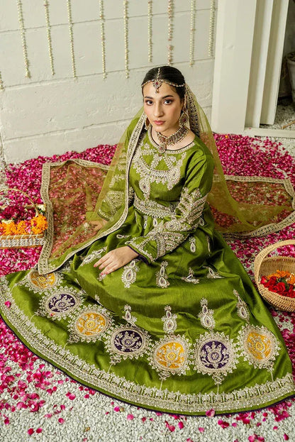 Embroidered Silk Festive Pret - Jade