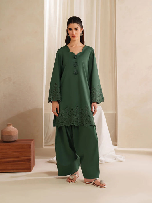 2 Piece Embroidered Set - Mirage