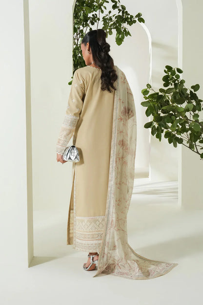 3 PIECE EMBROIDERED LAWN - SUMMER SAND