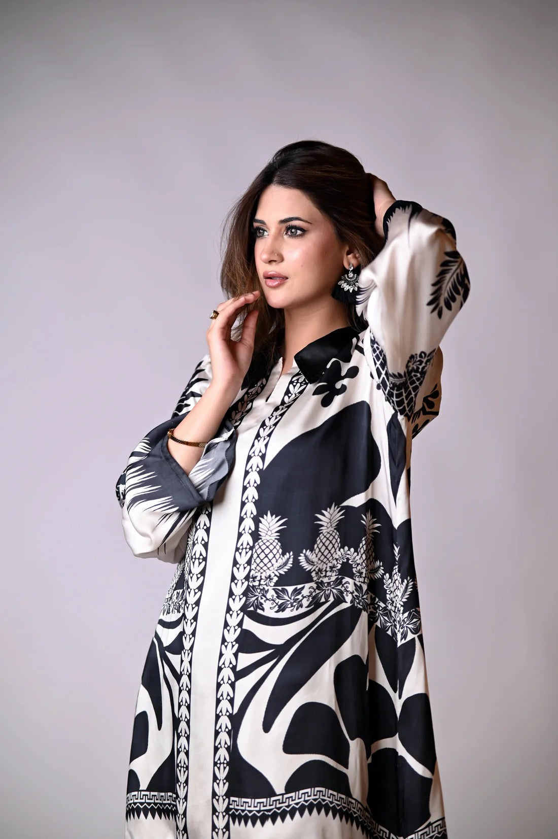 Printed Co-Ord Set - Monochrome