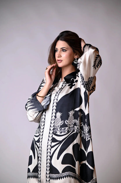 Printed Co-Ord Set - Monochrome