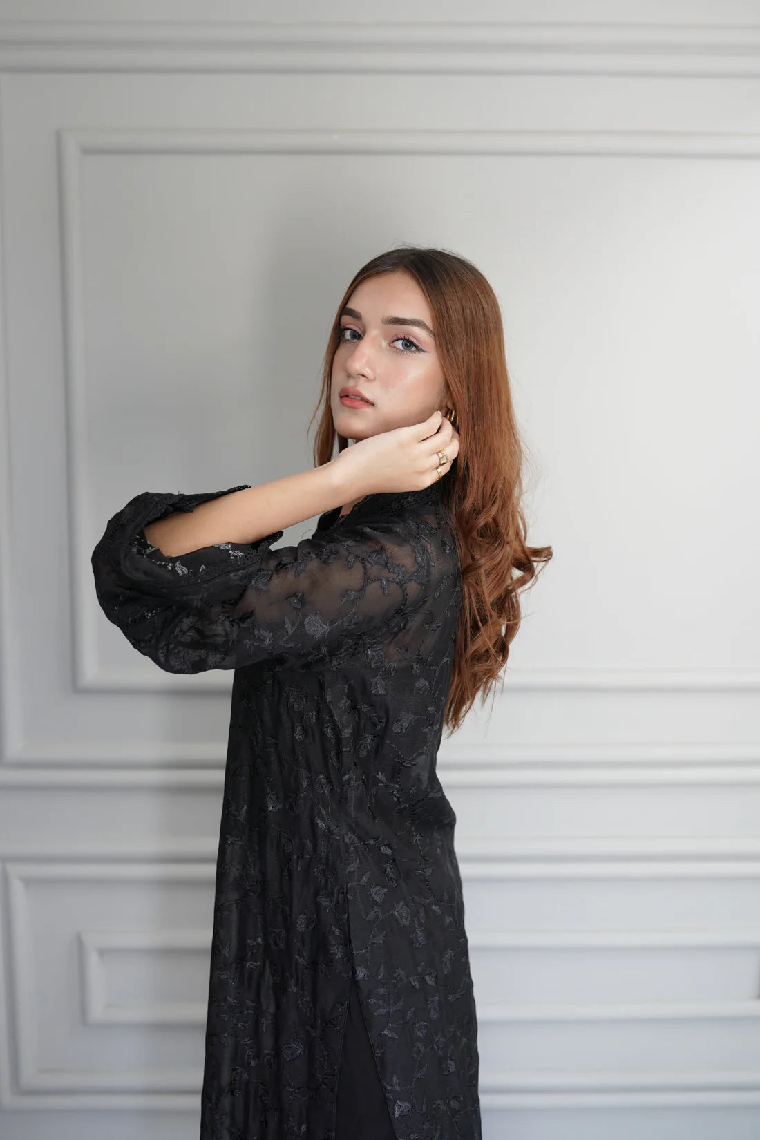 Embroidered 2 Piece - Noir