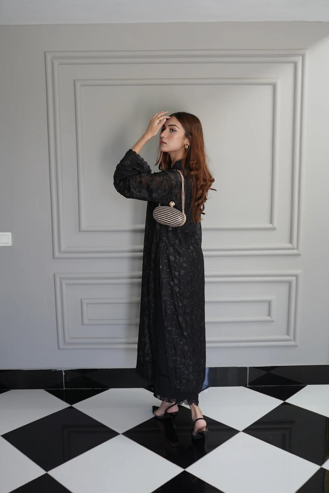 Embroidered 2 Piece - Noir