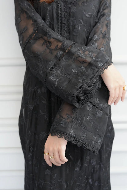 Embroidered 2 Piece - Noir