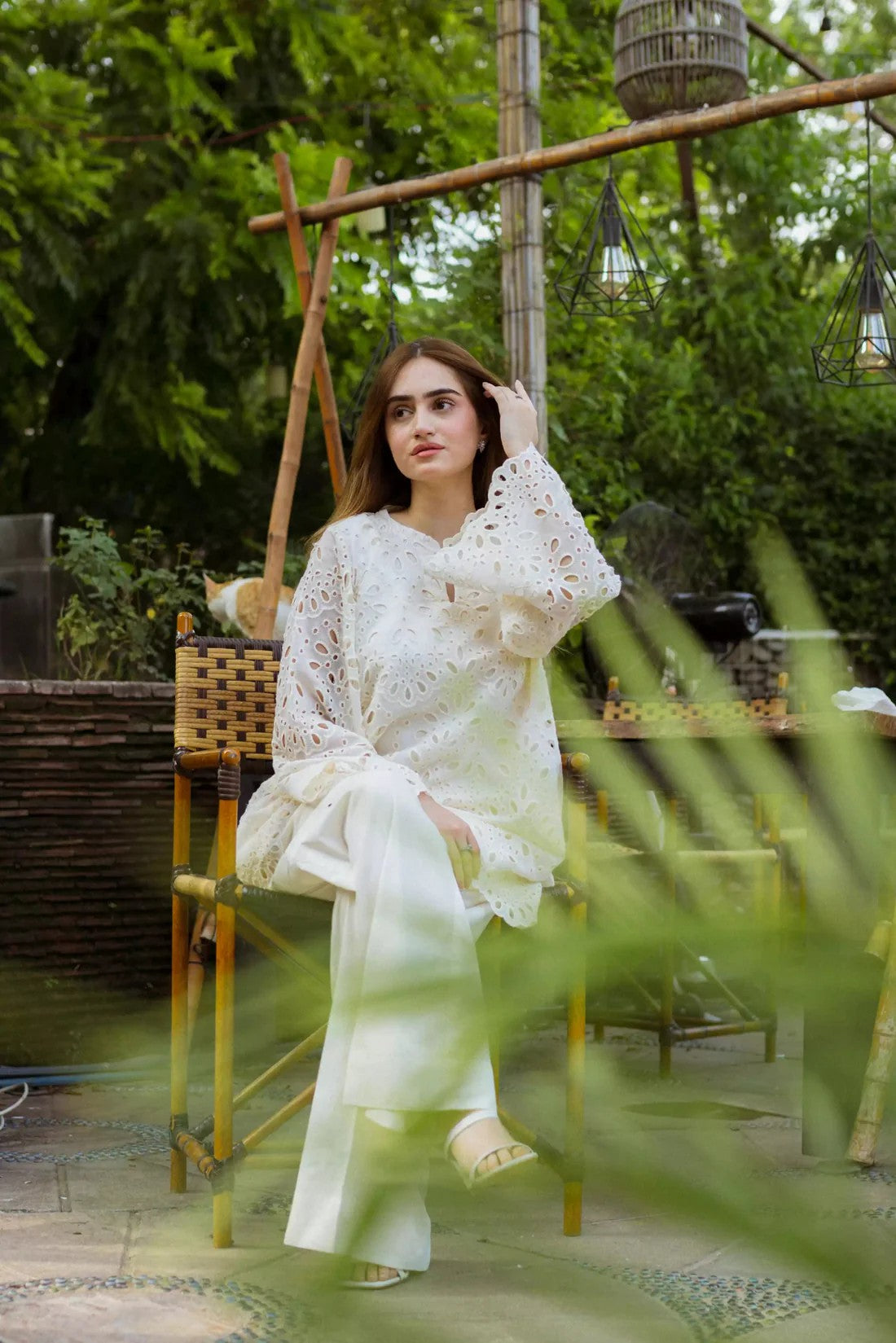 Off-White Shiffli Chikan Set - ASR10