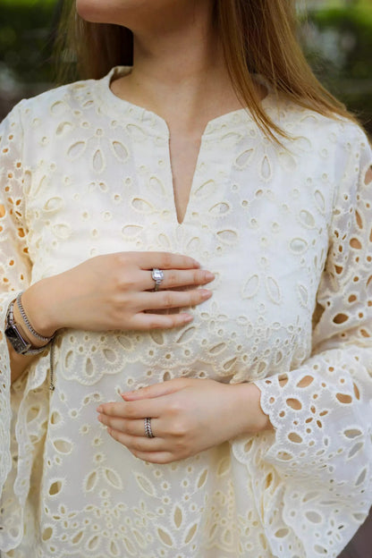 Off-White Shiffli Chikan Set - ASR10