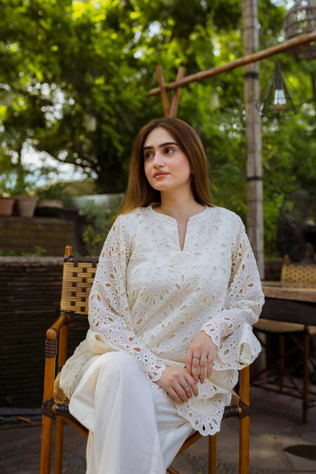 Off-White Shiffli Chikan Set - ASR10