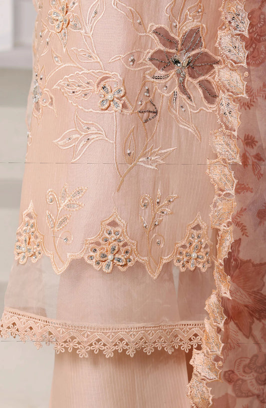 Sadabahar Luxury Embroidered Stitched 3 Piece Lawn Suit – Ready to Ship