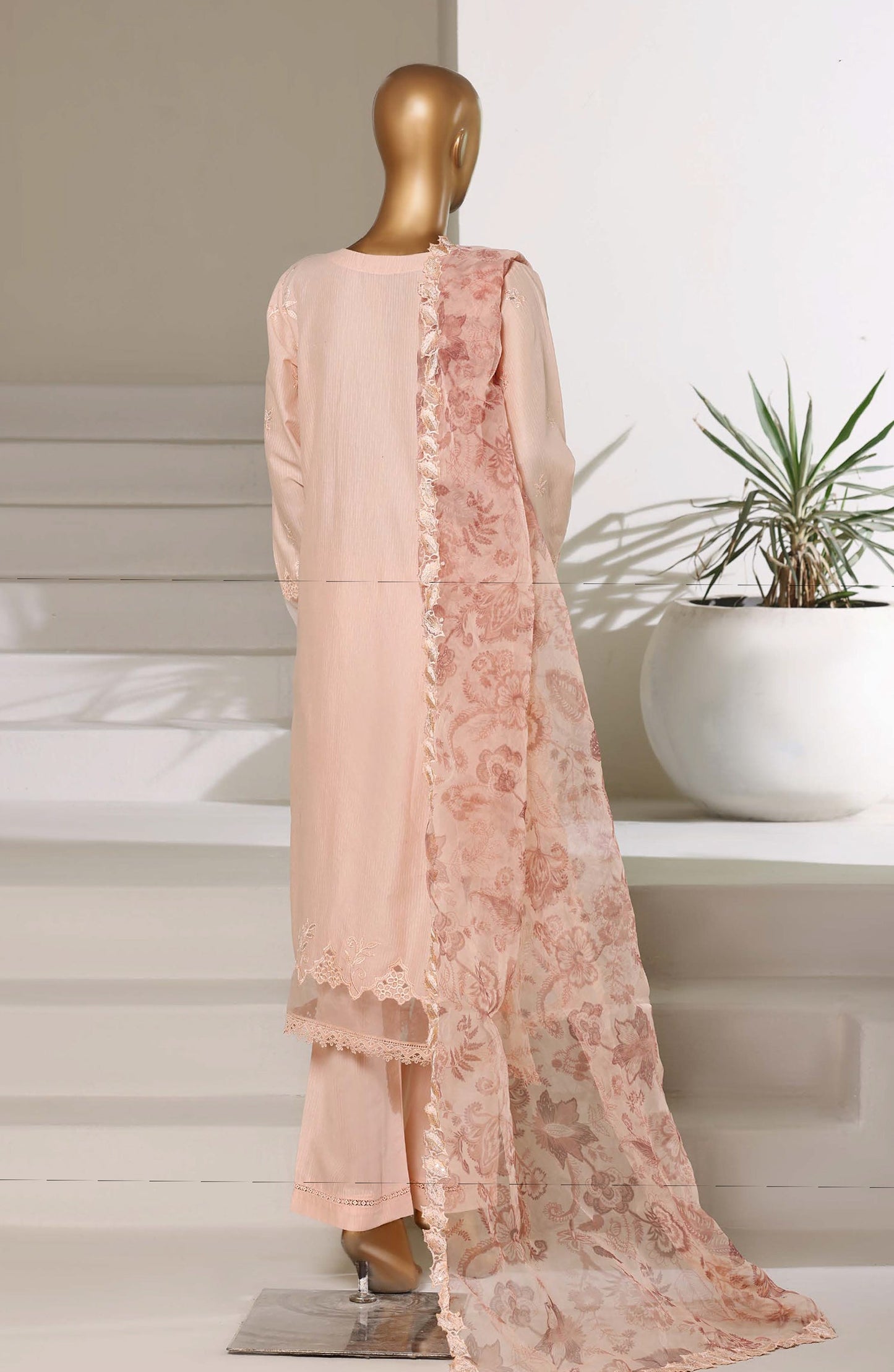 Sadabahar Luxury Embroidered Stitched 3 Piece Lawn Suit – Ready to Ship