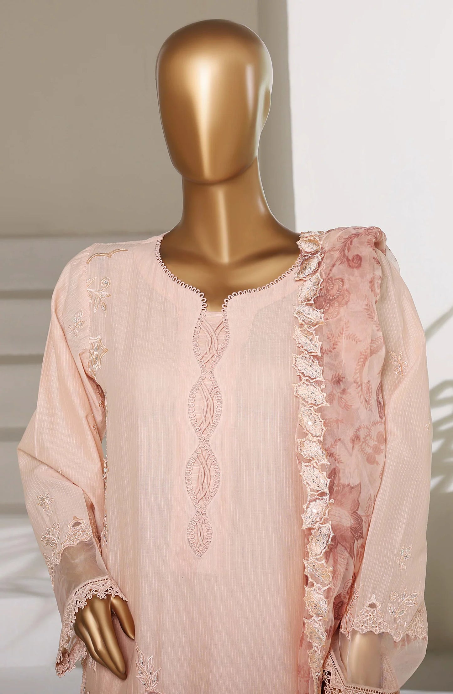 Sadabahar Luxury Embroidered Stitched 3 Piece Lawn Suit – Ready to Ship