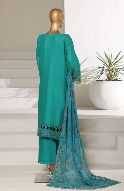 Sadabahar Luxury Embroidered Stitched 3 Piece Suit – Ready to Ship