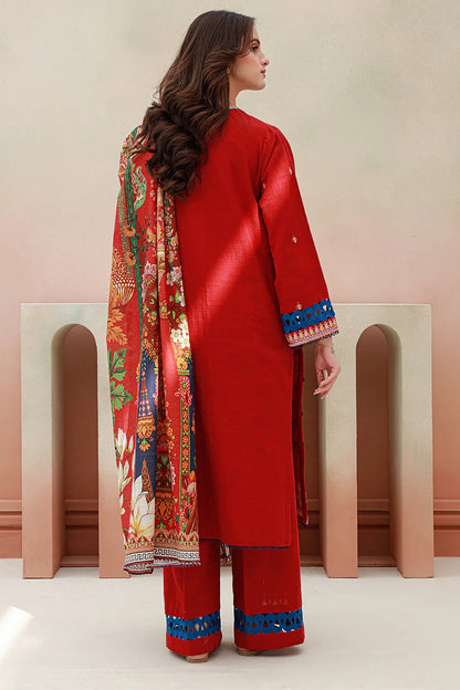 Embroidered Khaddar Suit - 3PC