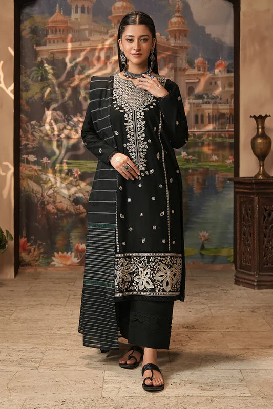 Embroidered Khaddar 3PC Suit