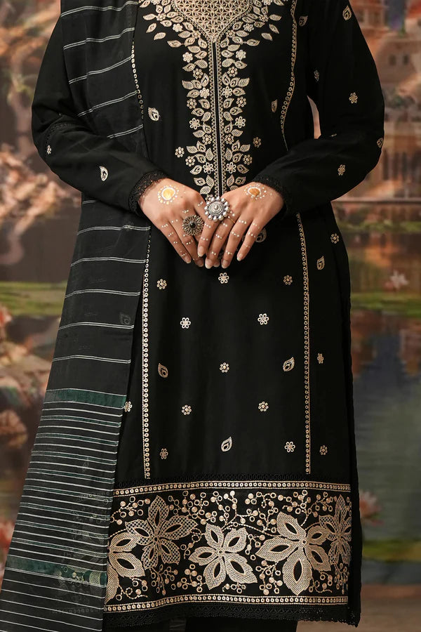 Embroidered Khaddar 3PC Suit
