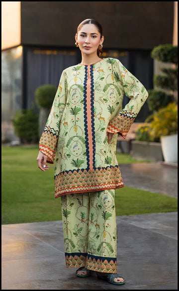2 PIECE LAWN SILK - VERDANT