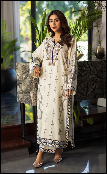 2 PIECE SHIFFLI LAWN - IVORY POISE