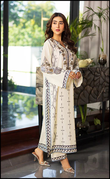 2 PIECE SHIFFLI LAWN - IVORY POISE