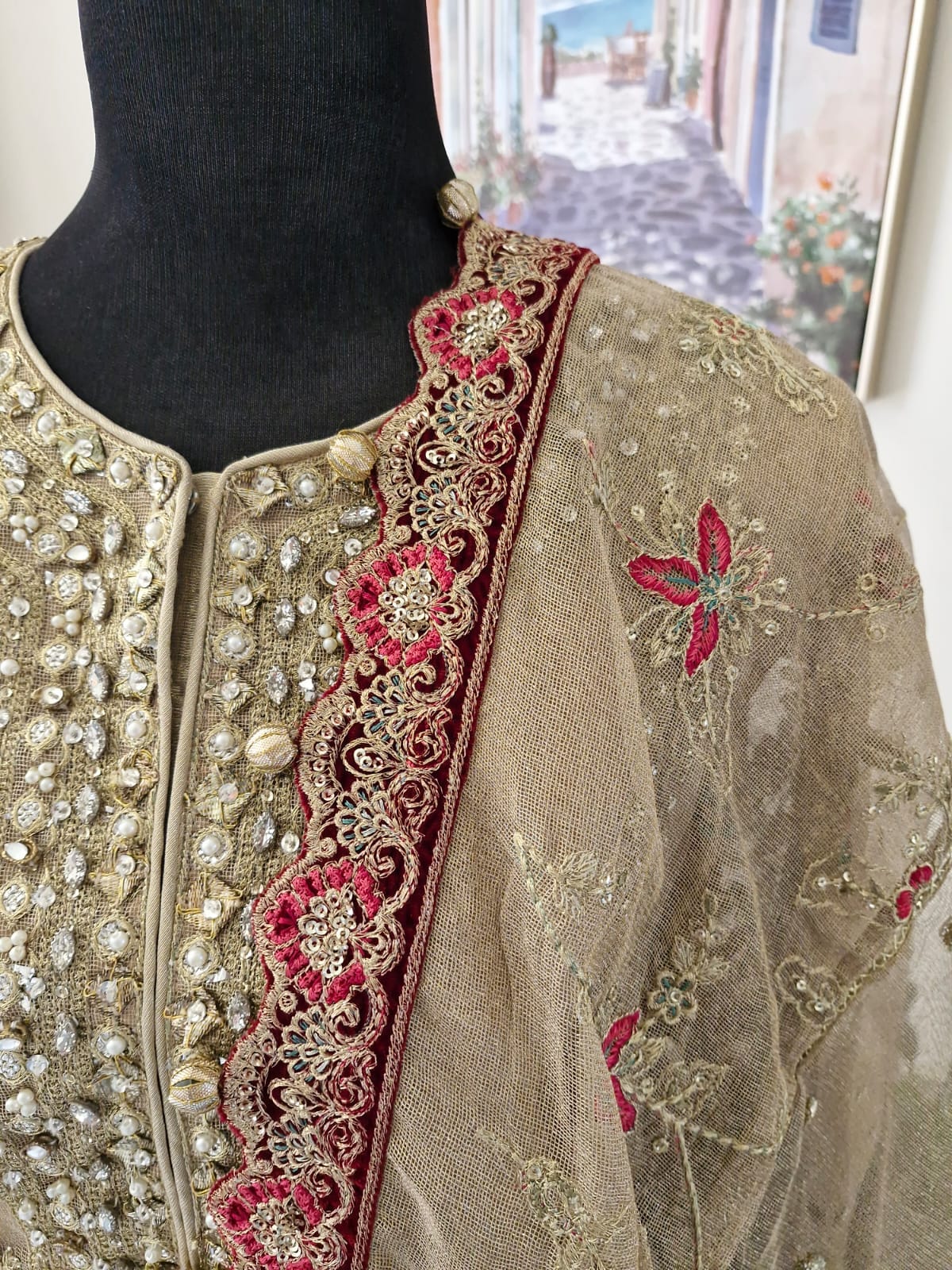 Maria B  Festive Formal - Shirt & Dupatta (Ready To Ship)