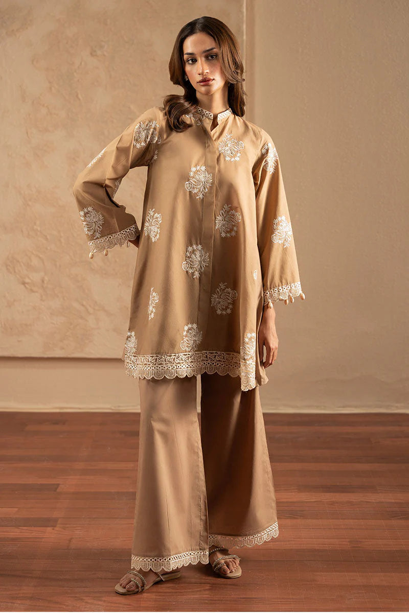 SANDY BROWN-2PC (SHIRT & TROUSER)