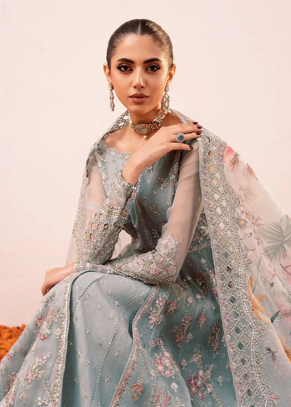 ICE BLUE EMBELLISHED DRESS - ELLIE