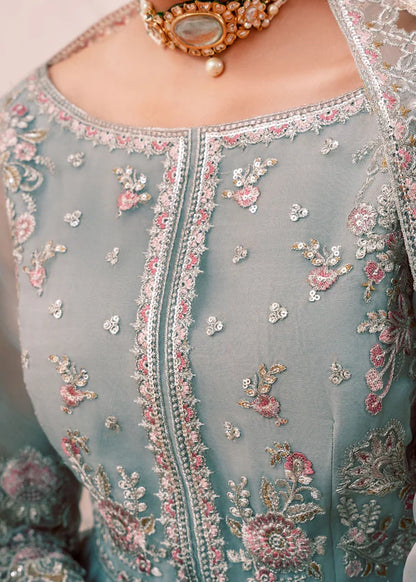 ICE BLUE EMBELLISHED DRESS - ELLIE