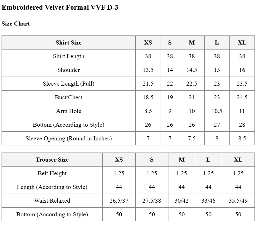 Embroidered Velvet Formal VVF D-3