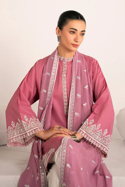 VINTAGE BLUSH-2PC (SHIRT & DUPATTA)