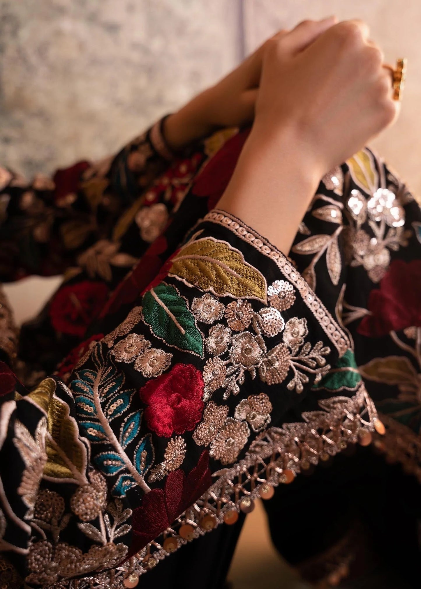 3 Piece Set With Potli - Mehnaz
