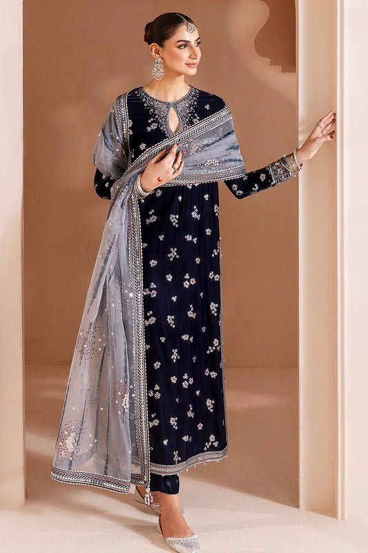 Embroidered Velvet Formal  D-03