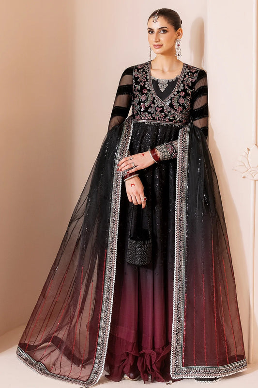 Embroidered Velvet Formal  D-10