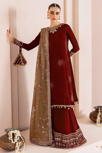 Embroidered Velvet Formal  D-07