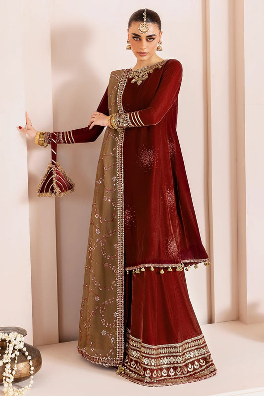 Embroidered Velvet Formal  D-07