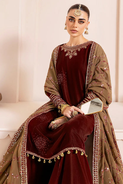 Embroidered Velvet Formal  D-07
