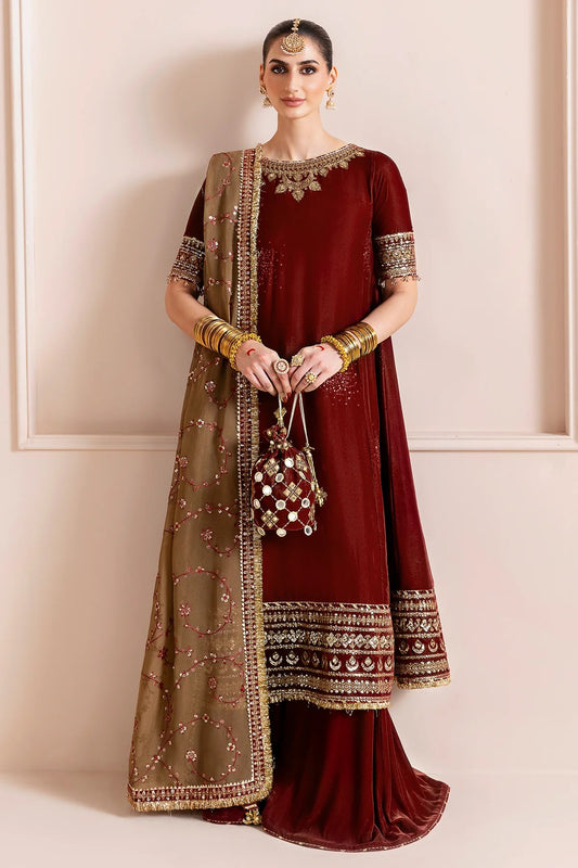 Embroidered Velvet Formal  D-13