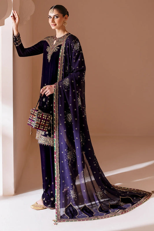 Embroidered Velvet Formal  D-08