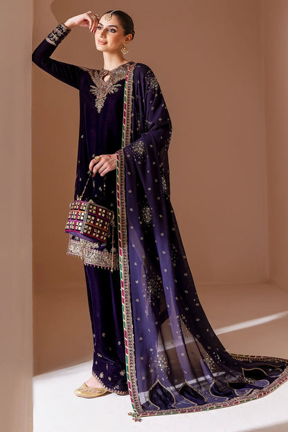 Embroidered Velvet Formal  D-08