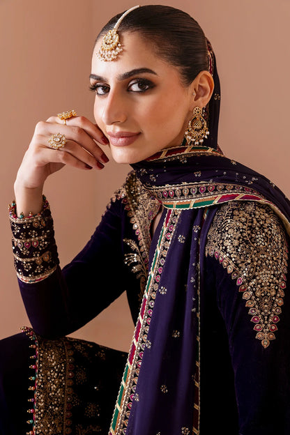 Embroidered Velvet Formal  D-08
