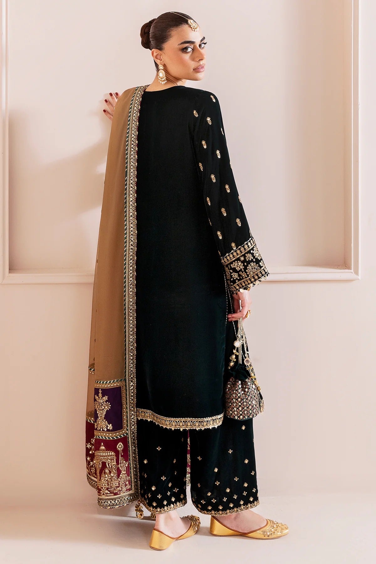 Embroidered Velvet Formal  D-01