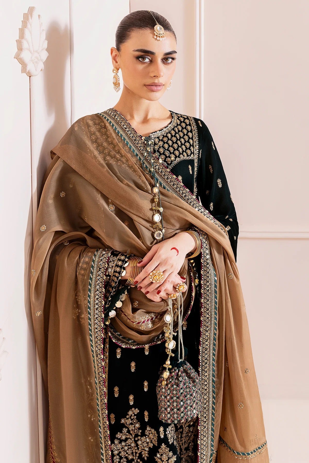 Embroidered Velvet Formal  D-01