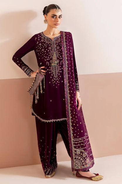 Embroidered Velvet Formal  D-05